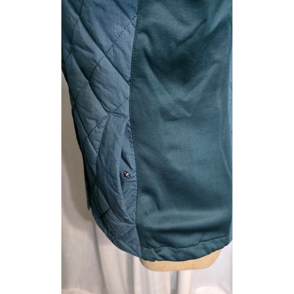 Columbia Womens Teal Blue Quilted Snap Front Jacket Small - Picture 2 of 6